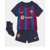 Billige Barcelona Frenkie de Jong #21 Hjemmetrøye Barn 2022-23 Kortermet (+ korte bukser)